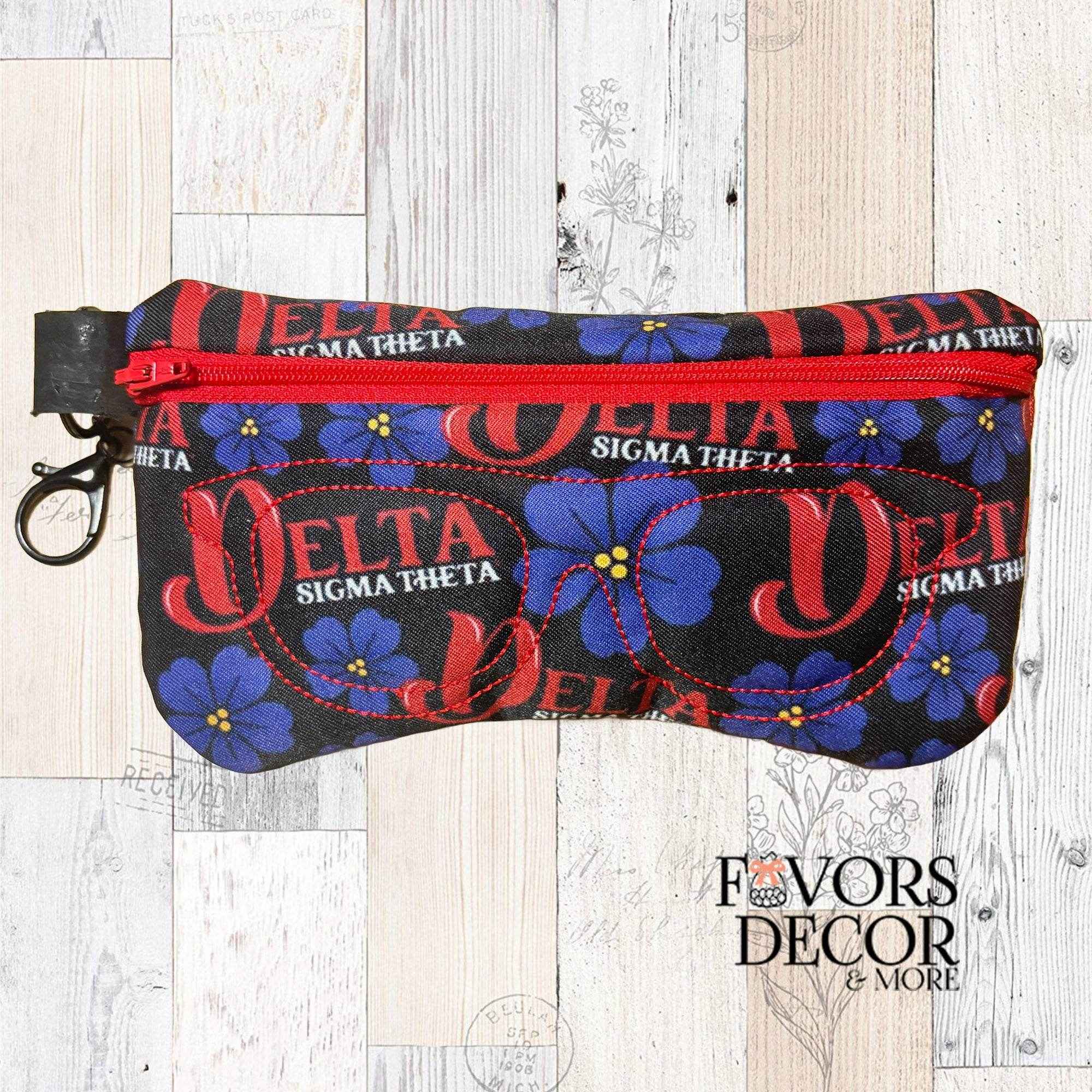 Eyeglasses Pouch | Delta Sigma Theta - DST and Violets - Favors Decor and More