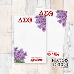 Notepad - Delta Sigma Theta | DST Violets - Favors Decor and More