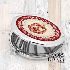 Compact Mirror - Delta Sigma Theta Sorority | Sorority Motto - Favors Decor and More