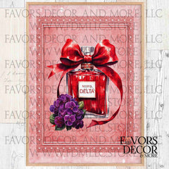 Poster - Delta Sigma Theta | No. 1913 African Violets Keepsake Poster Wall Art - Favors Decor and More