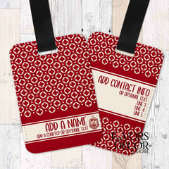 Luggage Tag - Delta Sigma Theta | Quatrefoil Design Personalized - Favors Decor and More