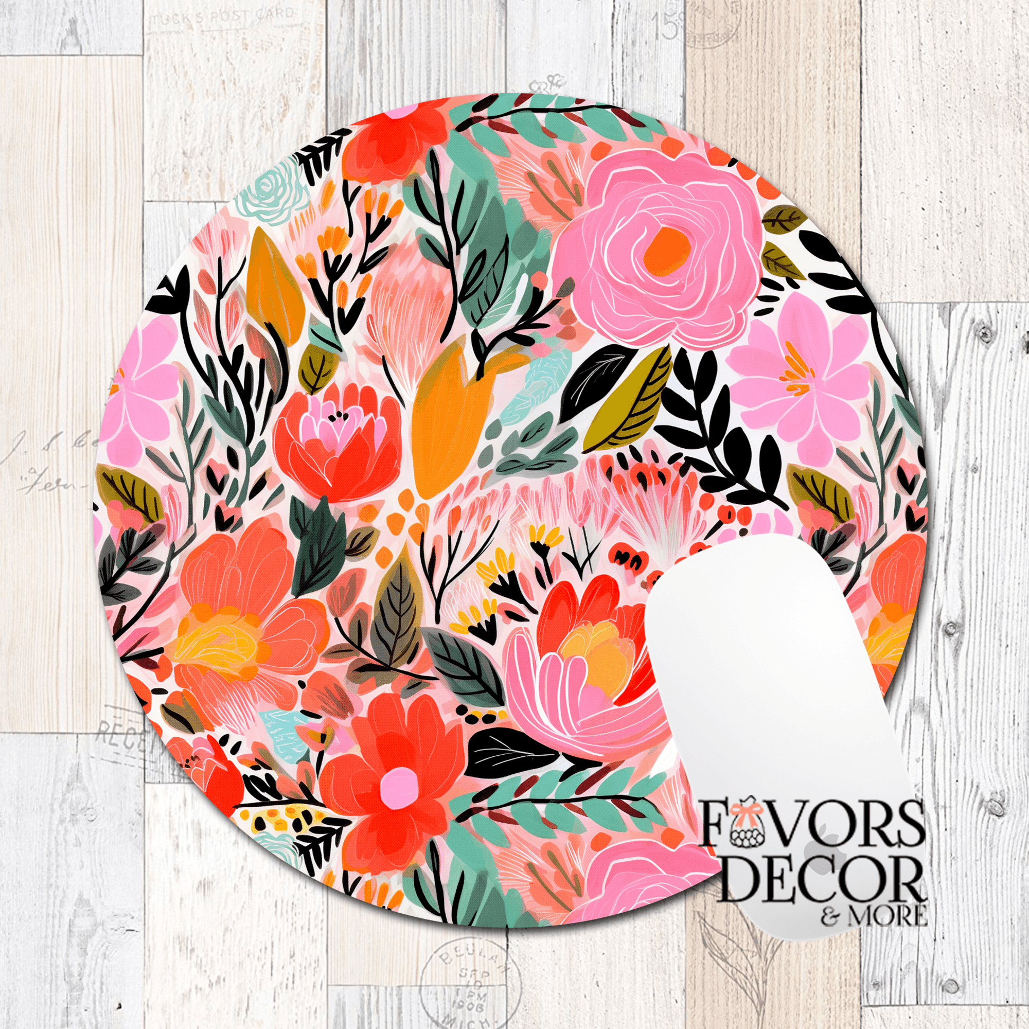 Mouse Pad | Floral Fiesta - Favors Decor and More
