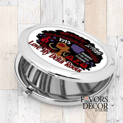 Compact Mirror - Delta Sigma Theta Sorority | Love My Delta Roots - Favors Decor and More