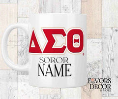 Mug - Delta Sigma Theta | African Violets Crossing Mug Personalized - Favors Decor and More