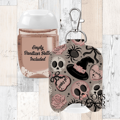 Hand Sanitizer Holder β Custom Printed Glitter Fabric Includes Empty Bottle - Favors Decor and More