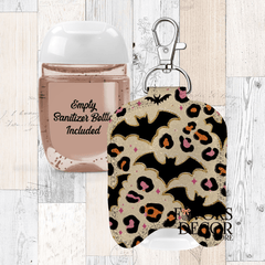 Hand Sanitizer Holder β Custom Printed Glitter Fabric Includes Empty Bottle - Favors Decor and More