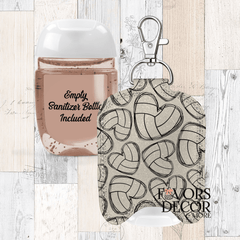 Hand Sanitizer Holder β Custom Printed Glitter Fabric Includes Empty Bottle - Favors Decor and More