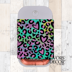 Spray Sanitizer Holder - Neon Wild Hearts - Favors Decor and More