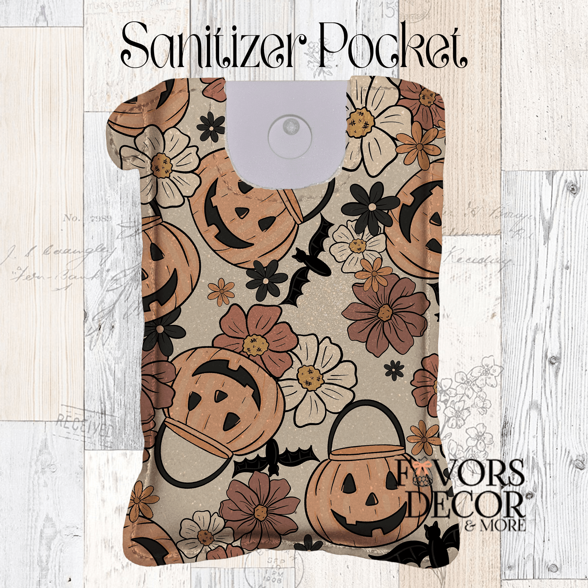 Spray Sanitizer Holder - Pumpkin Pails - Favors Decor and More