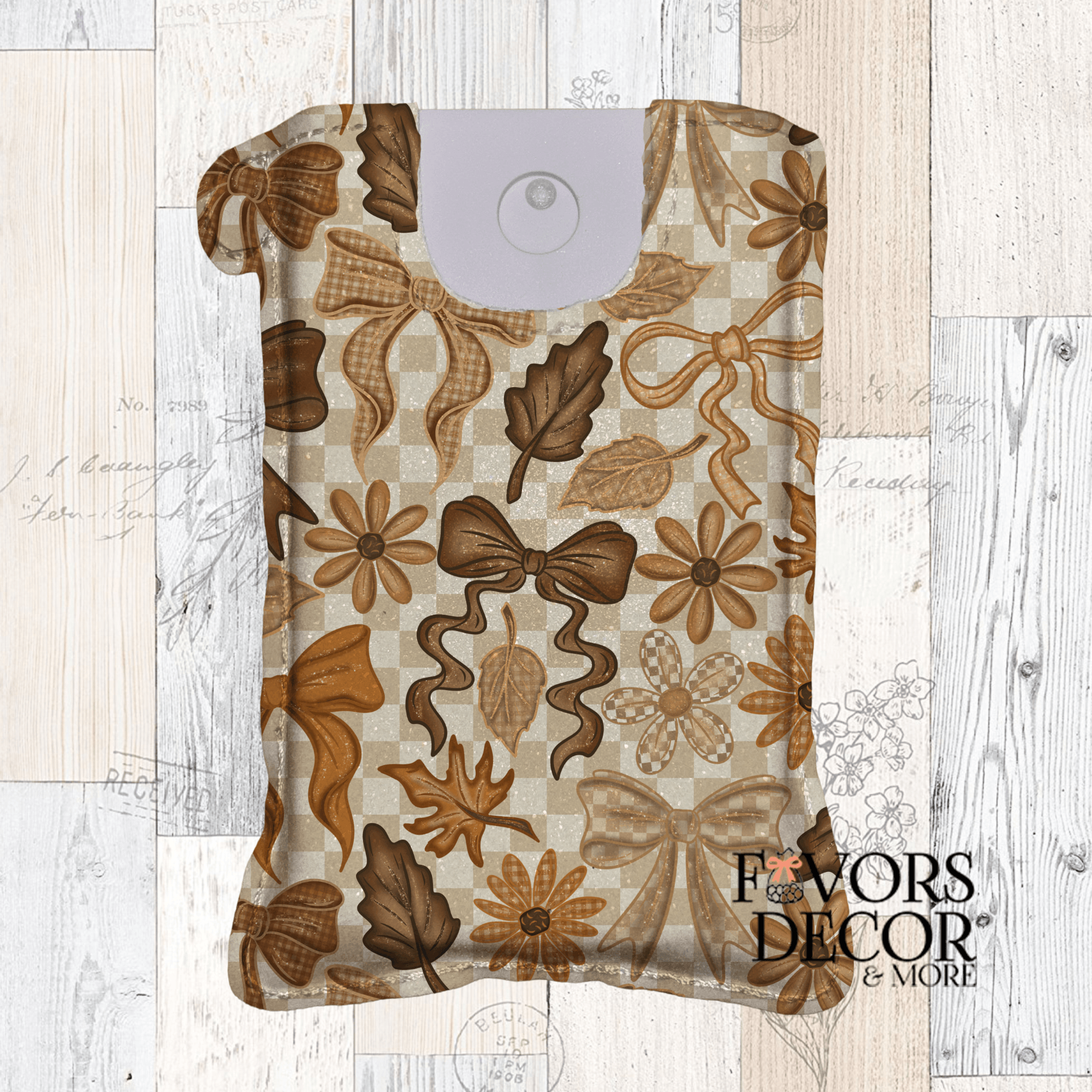 Spray Sanitizer Holder - Harvest Ties - Favors Decor and More