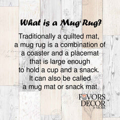 Mug Rug - Delta Sigma Theta | I Understood the Assignment - Favors Decor and More