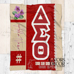 Blanket - Delta Sigma Theta Sorority | 22 Pearls Crossing Throw Blanket - Favors Decor and More