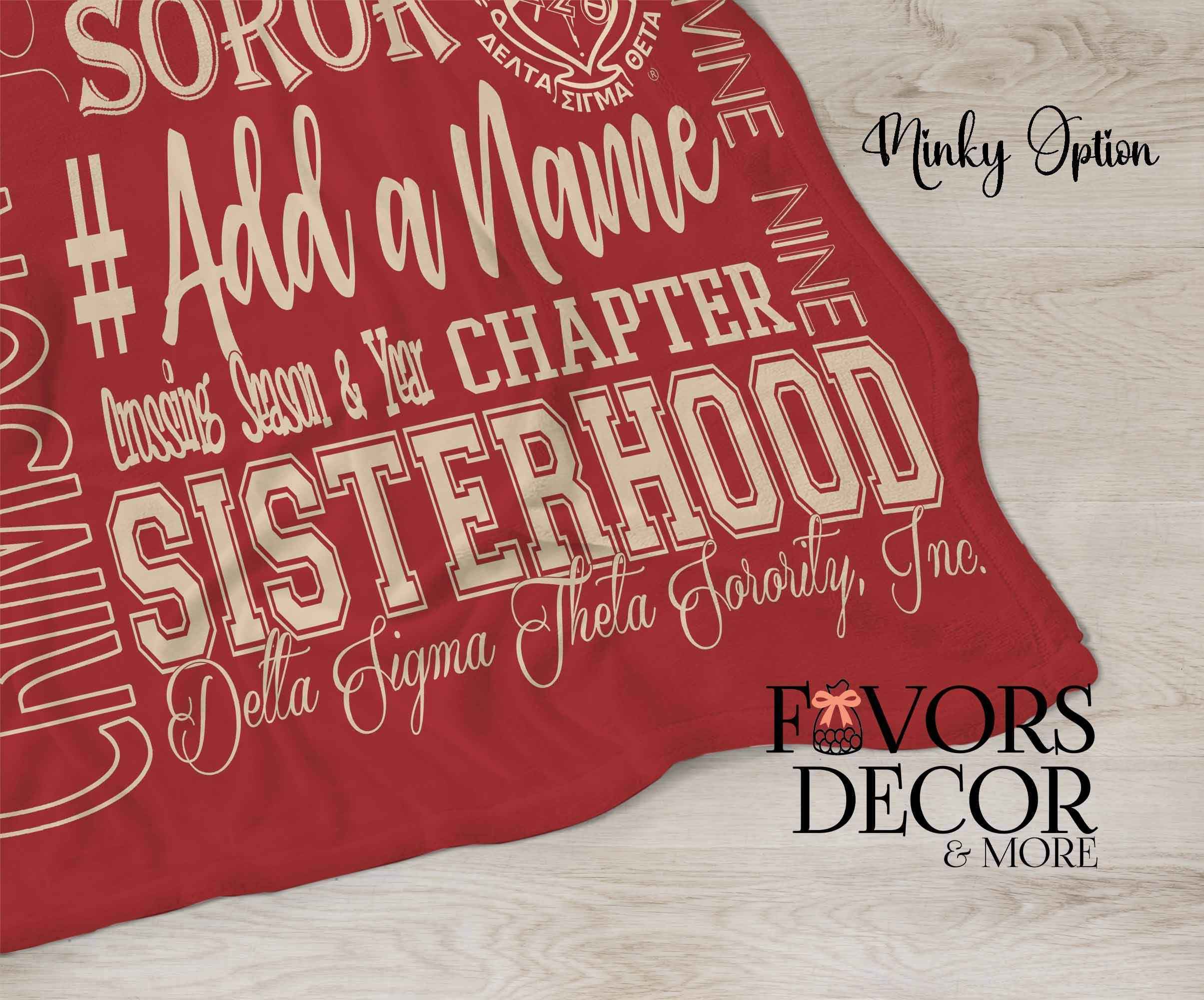 Blanket - Delta Sigma Theta Sorority | Subway Art Personalized Throw Blanket (Copy)