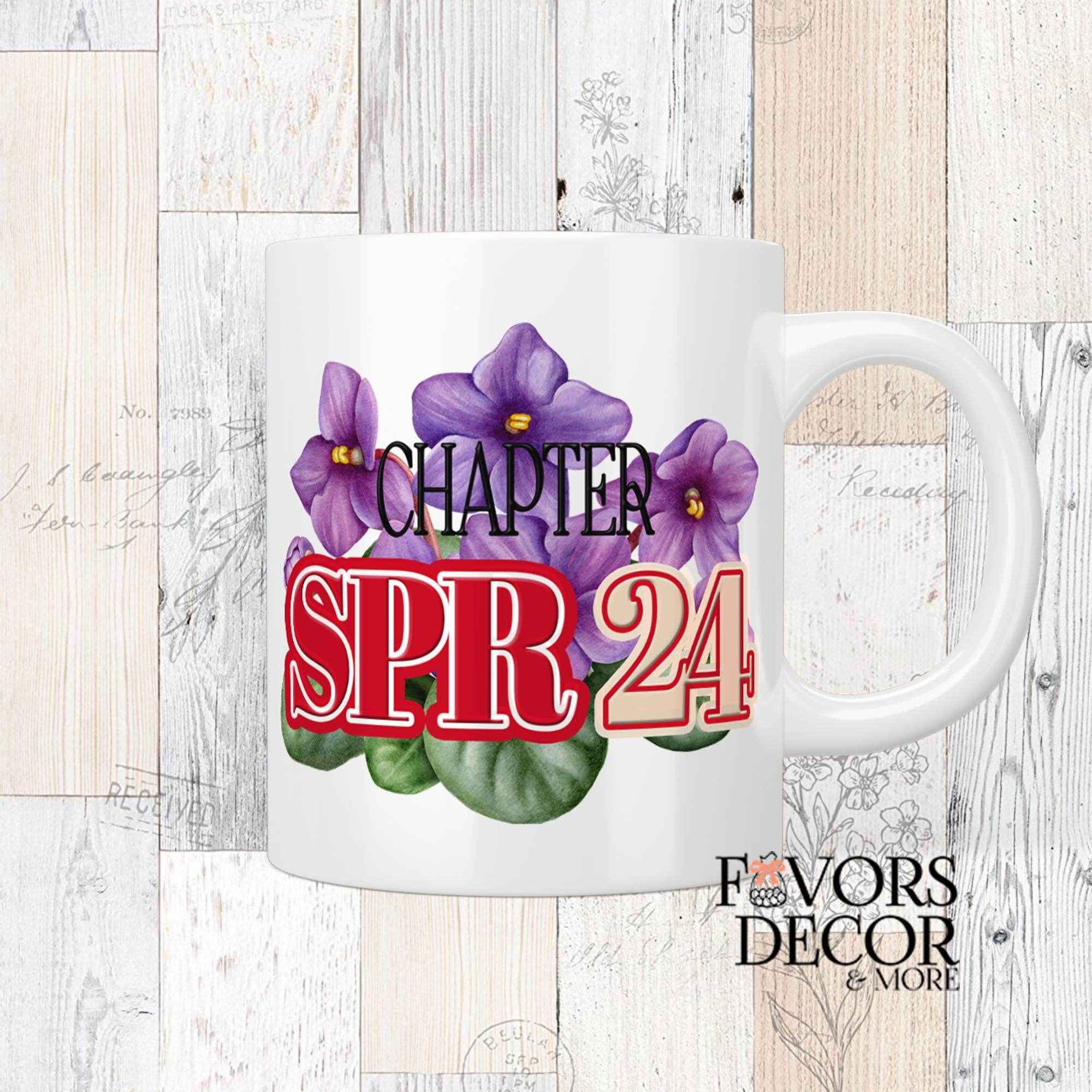 Mug - Delta Sigma Theta | African Violets Crossing Mug Personalized - Favors Decor and More