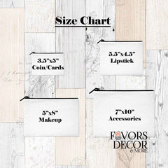 Zipper Pouch - Delta Sigma Theta | Delta Kisses - Favors Decor and More