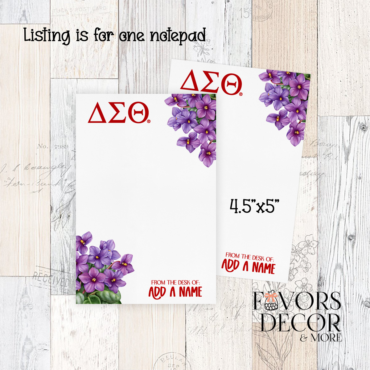 Notepad - Delta Sigma Theta | DST Violets