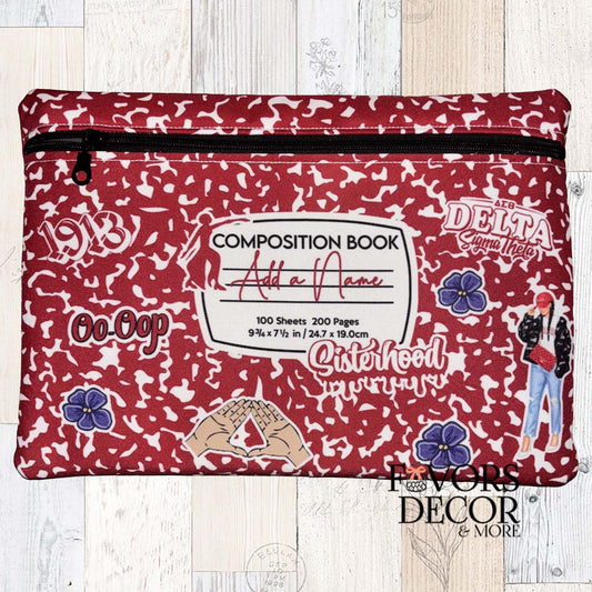 Laptop Sleeve – Delta Sigma Theta Composition Book Design