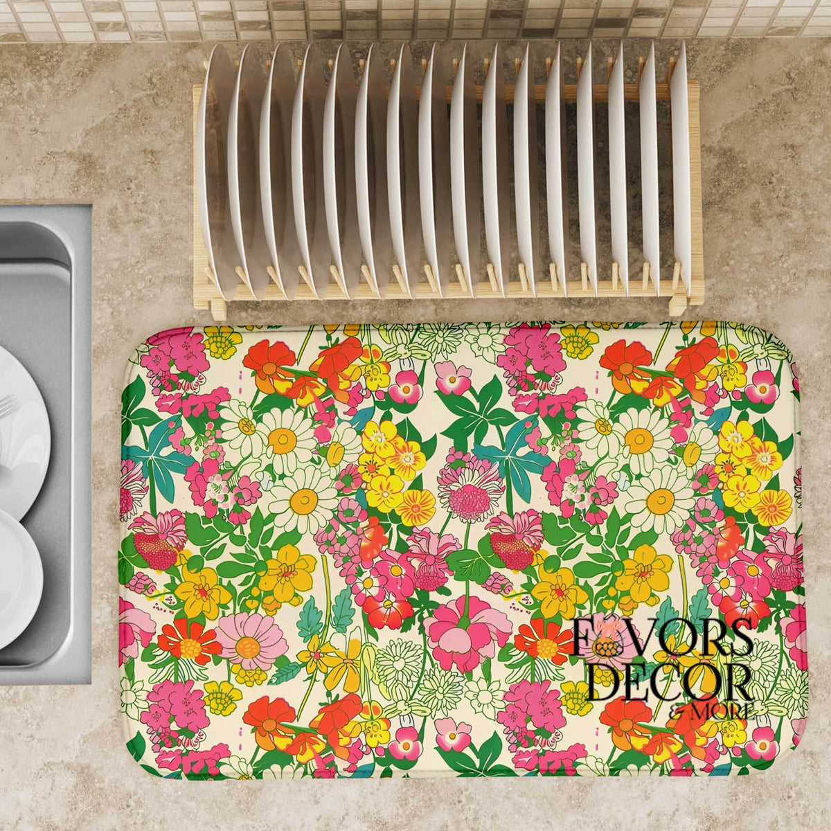 Dish Drying Mat | Daisy Pop