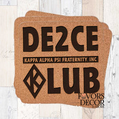 De2cu Klub Cork Coasters