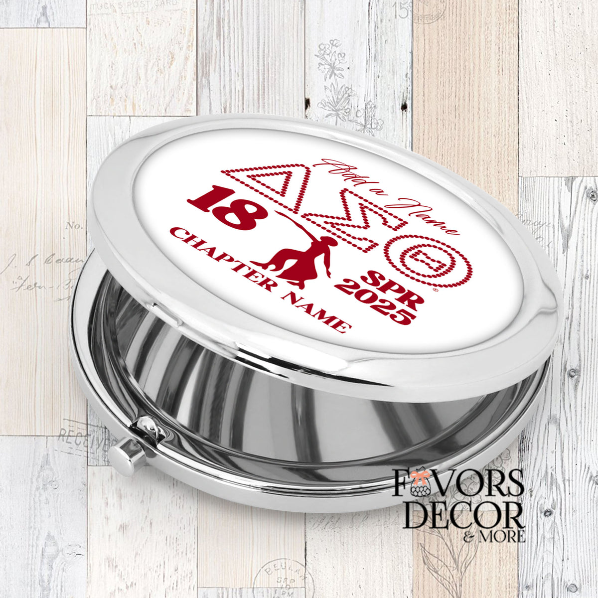 Forward with Fortitude Personalized Compact Mirror