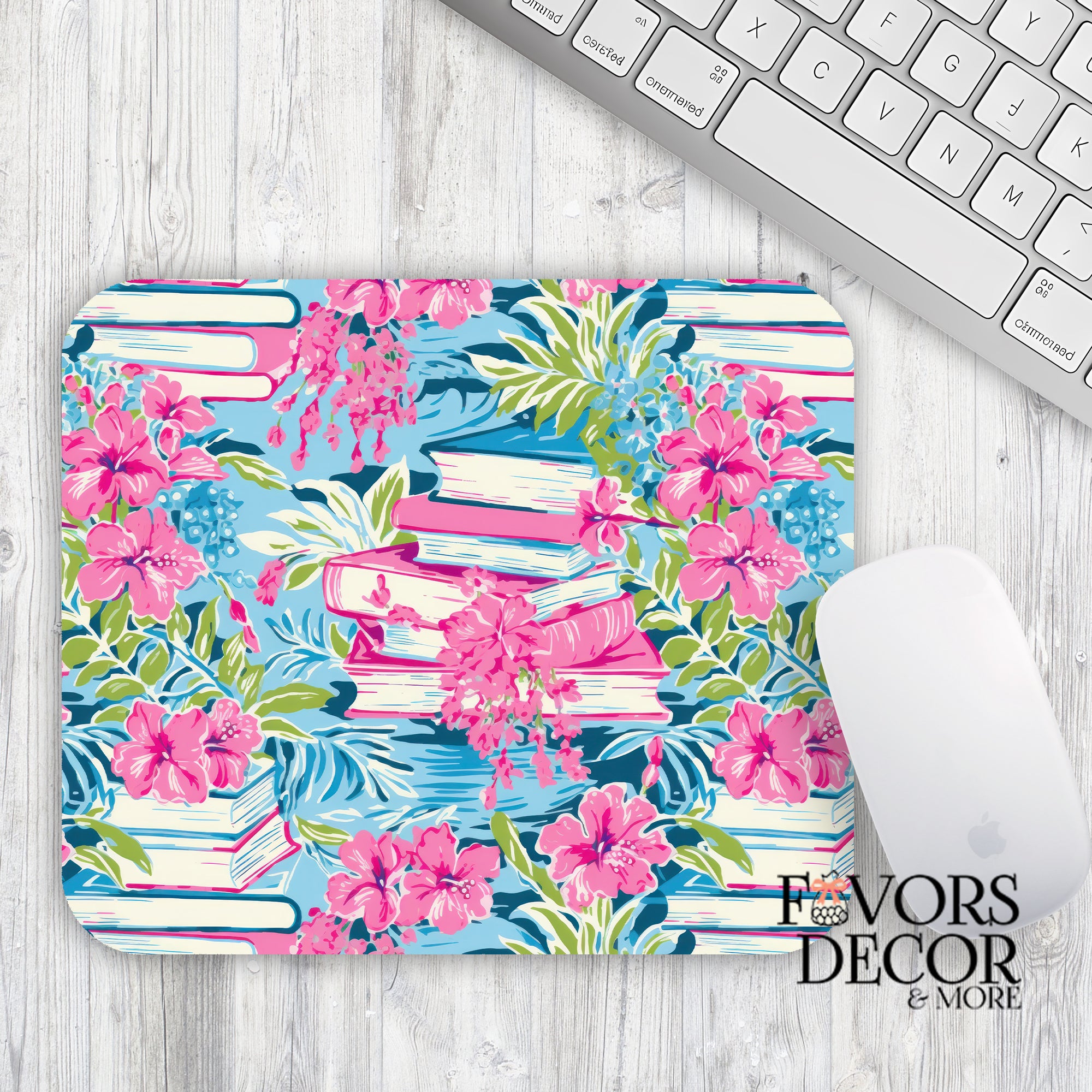 Floral Fiction Mouse Pad | Favors Decor and More