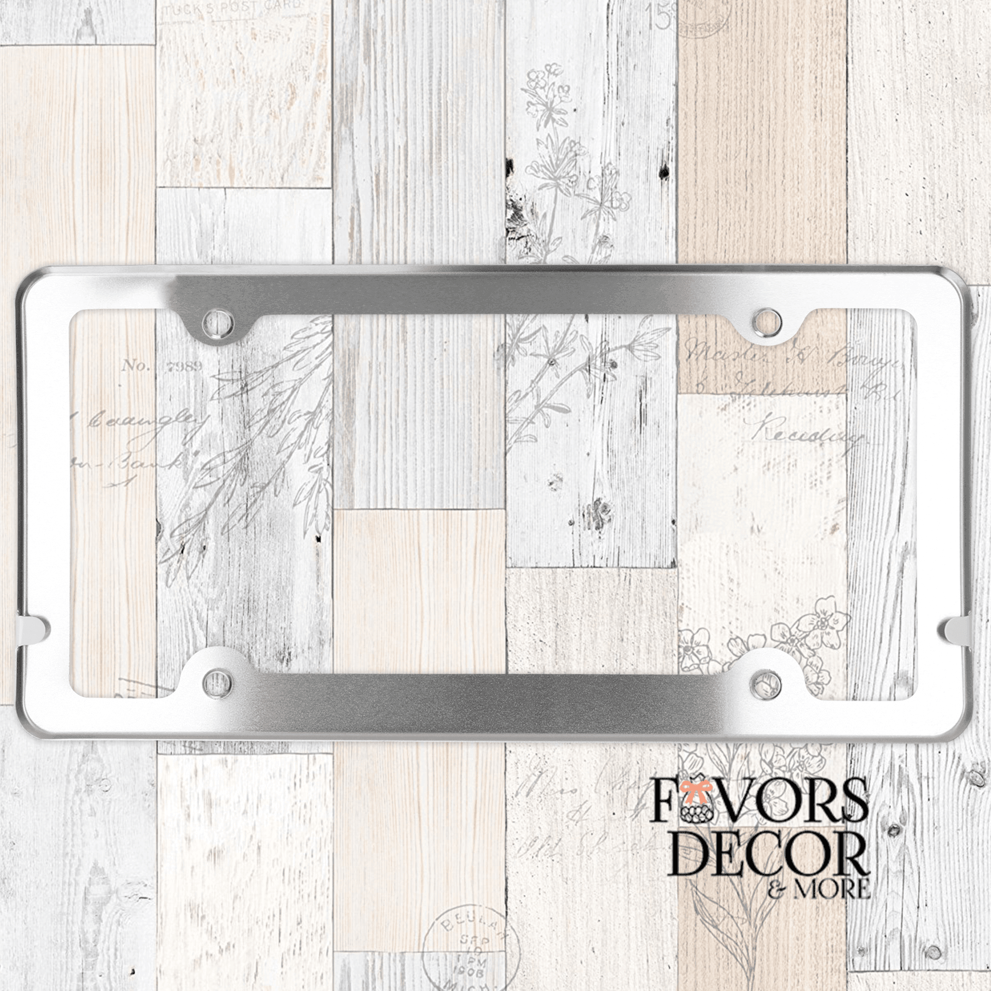 License Plate Frame – Delta Sigma Theta with Chapter or Line Name - Favors Decor and More