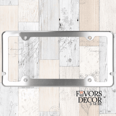 License Plate Frame – Delta Sigma Theta with Chapter or Line Name - Favors Decor and More