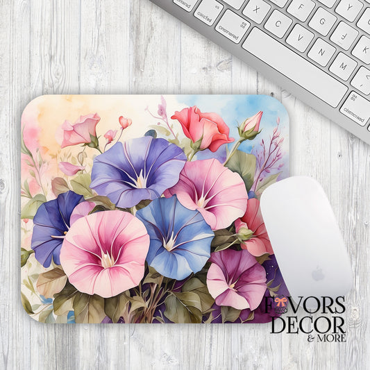 Morning Glories Mouse Pad | Favors Decor and More