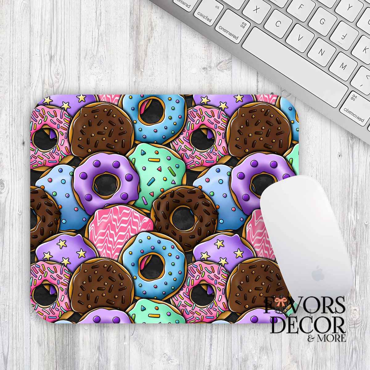 Custom Mouse Pad Donut Sprinkles - Rectangle