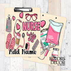 Dry Erase Clipboard Nurse Life Pink Tool Kit