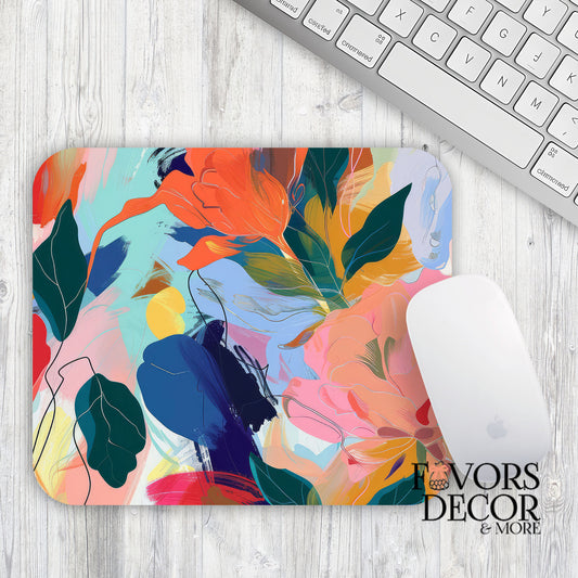 Petal Whimsy Mouse Pad Desktop View