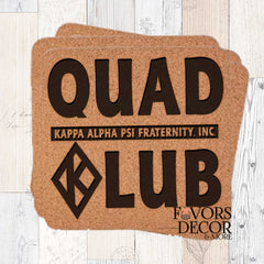 Coasters - Kappa Alpha Psi | Line Number Klub Cork Coasters