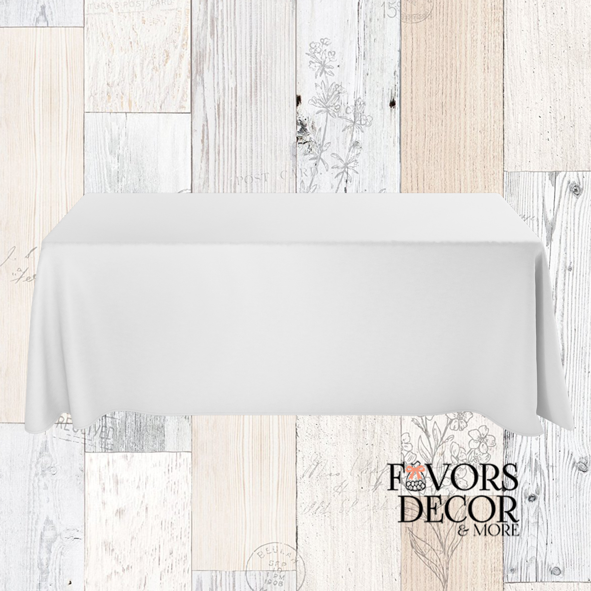 Full-Color Draped Table Cloths, Table Covers – 4', 6', 8' Event