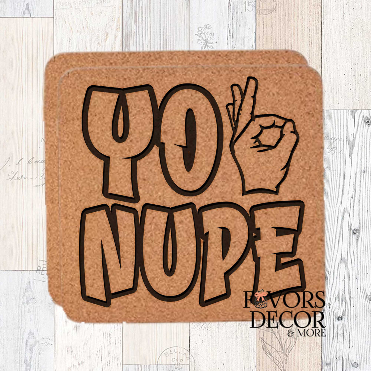 Coasters - Kappa Alpha Psi | Nupe Pride Cork Coasters - "Yo Nupe"