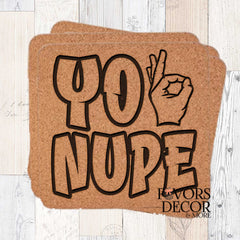 Coasters - Kappa Alpha Psi | Nupe Pride Cork Coasters - "Yo Nupe"