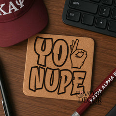 Coasters - Kappa Alpha Psi | Nupe Pride Cork Coasters - "Yo Nupe"