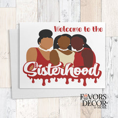 Greeting Cards Framed Welcome to the Sisterhood Delta Sigma Theta Sorority - 4.25" L × 5.5" W, A2 - Favors Decor and More