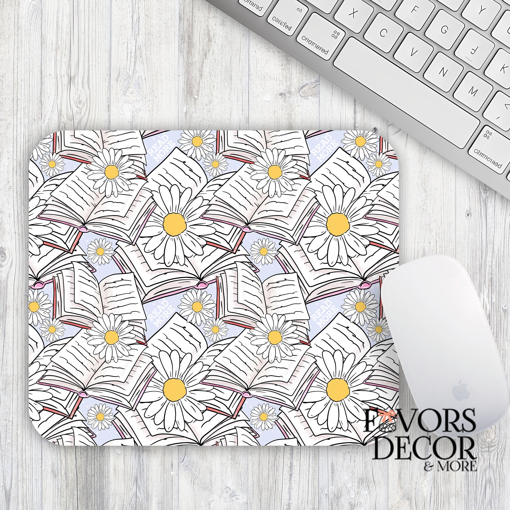 Mouse Pad - Literary Daisies - Favors Decor and More