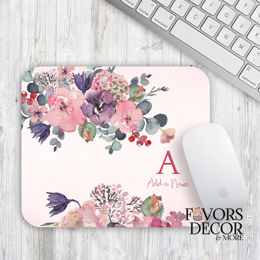 Mouse Pad - Symphony Flowers Personalized - Rectangle - Favors Decor and More