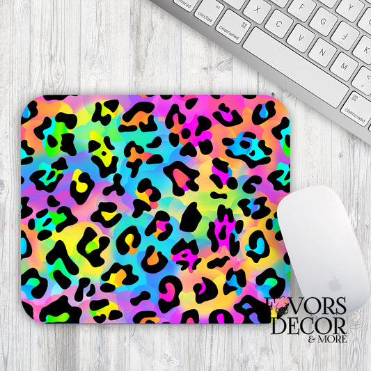 Mouse Pad - Whimsical Neon Safari - Favors Decor and More