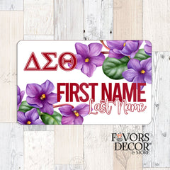 Name Badge (Magnetic) Delta Sigma Theta 3.25 l x 2 w - Favors Decor and More
