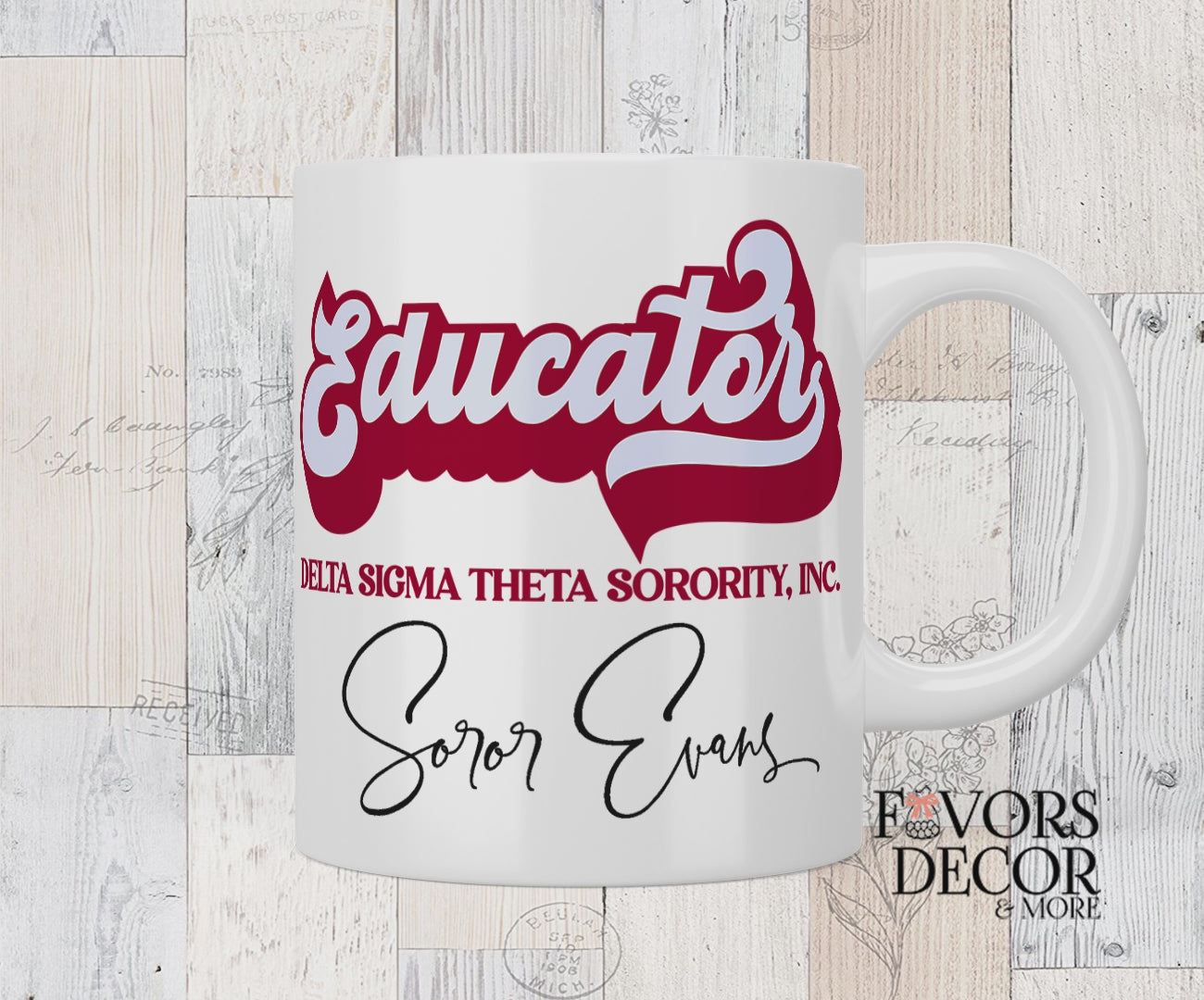Mug Educator Personalized Mug - Delta Sigma Theta