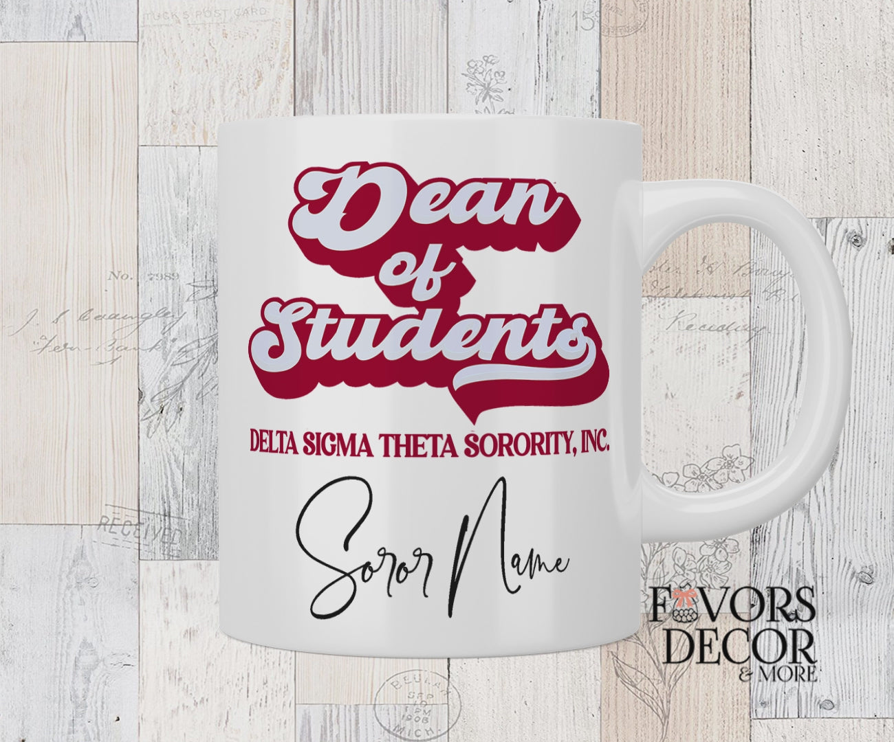 Dean of Students Personalized Mug Video