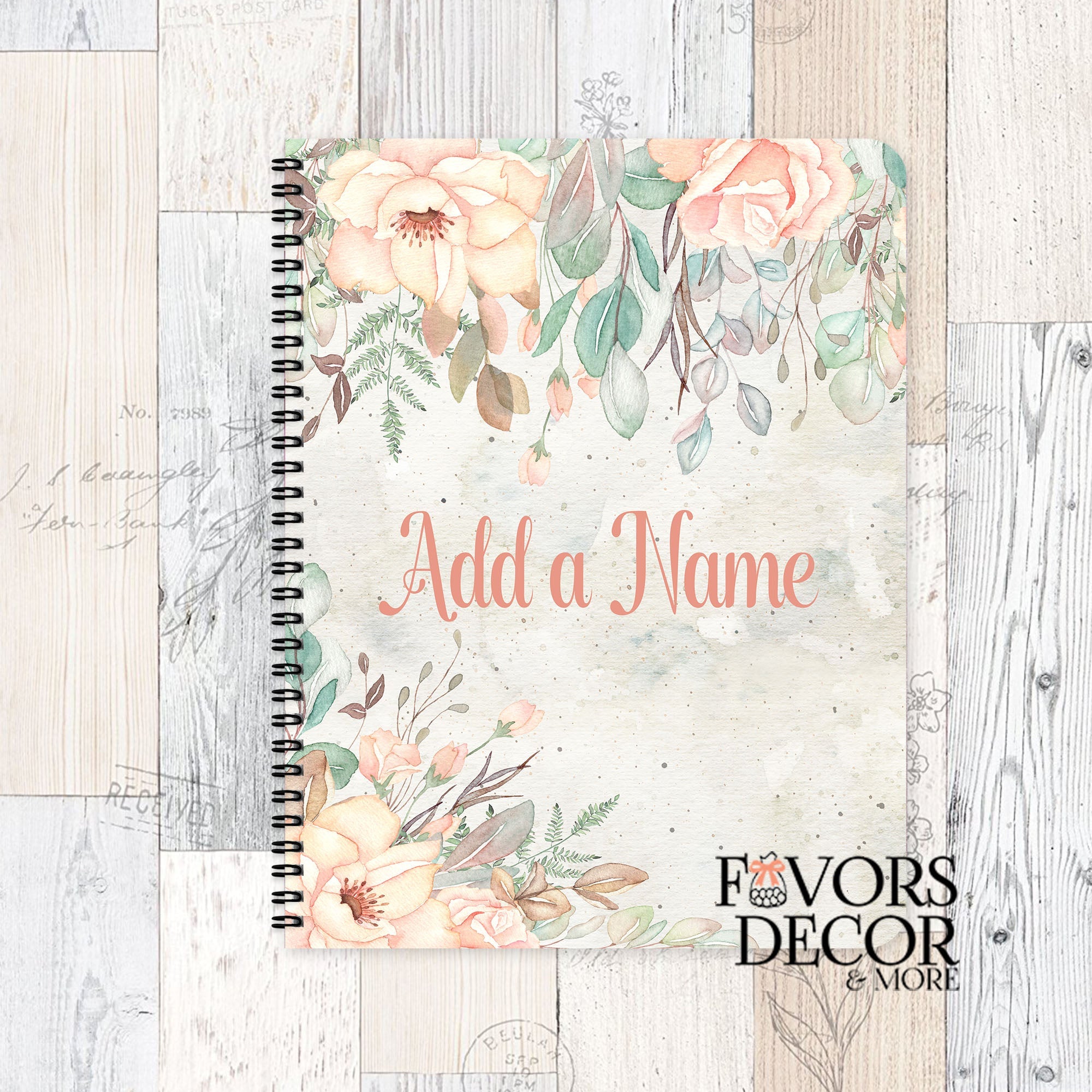 Spiral Notebook with REUSABLE Covers Boho Passion - Favors Decor and More